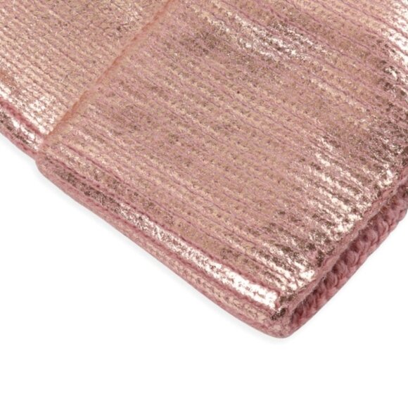 ELIZA Metallic Hat Beanie - Pink - Picture 6 of 8